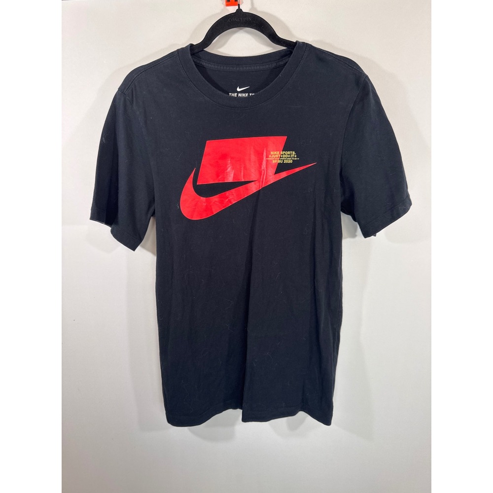 Nike Mens Graphic‎ Tee Black Red Just Do It SP/SU 2020 Short Sleeve Small